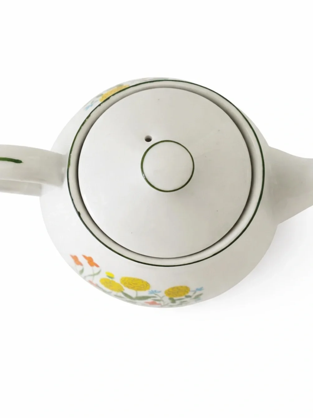 Vintage Nevco Japan Floral Teapot Mid-Century Wildflower Porcelain Retro 60s 70s